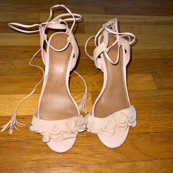 blush pink high heels (stilettos) size 7.5-8 - Picture 1 of 3